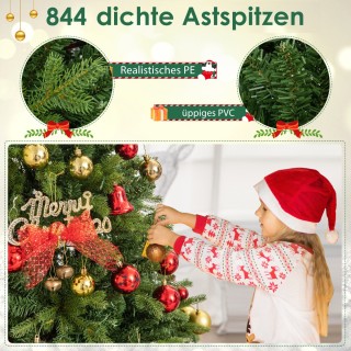 Costway Τεχνητό Χριστουγεννιάτικο Δέντρο 150 εκ. με Πολύχρωμα & Θερ... Costway Τεχνητό Χριστουγεννιάτικο Δέντρο 150 εκ. με Πολύχρωμα & Θερ...