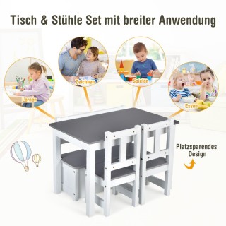 Costway Σετ Παιδικού Τραπεζιού με Αποθηκευτικό Χώρο και Καρέκλες απ... Costway Σετ Παιδικού Τραπεζιού με Αποθηκευτικό Χώρο και Καρέκλες απ...