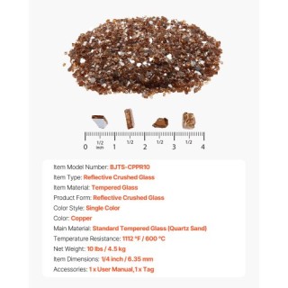 VEVOR 10 lb Χάλκινοι Λίθοι για Τζάκι & Τραπέζι Φωτιάς FHBLFGSGHBL19... VEVOR 10 lb Χάλκινοι Λίθοι για Τζάκι & Τραπέζι Φωτιάς FHBLFGSGHBL19...