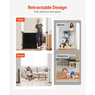 VEVOR Αναδιπλούμενη Παιδική Πύλη 870mm Ύψος, Επέκταση έως 1400mm Πλ...