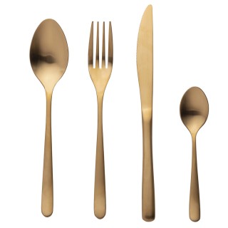 Galileo Σετ 24 μαχαιροπήρουνα από ανοξείδωτο ατσάλι 180 χρυσό σατιν...