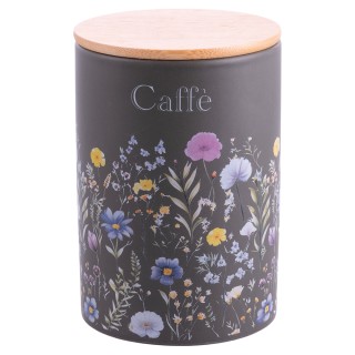 Galileo Σετ 4 τμχ Βάζο 750 ml από κεραμικό με μπαμπού καπάκι Jardin...