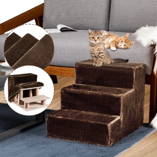 BAKAJI  Σκάλα για Κατοικίδια Ζώα Σκαλοπάτια Γάτες και Σκύλοι Επένδυ...