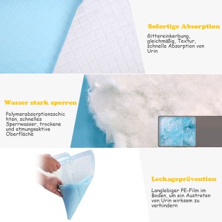 Costway 300 Τεμάχια Αδιάβροχες Υποστρώματα Εκπαίδευσης Σκύλων 5 Στρ...