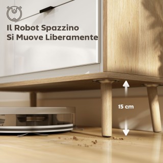 HOMCOM Μοντέρνα Κρεντέντζα με 3 Συρτάρια και Ντουλάπι, 80x35x77 cm ... HOMCOM Μοντέρνα Κρεντέντζα με 3 Συρτάρια και Ντουλάπι, 80x35x77 cm ...