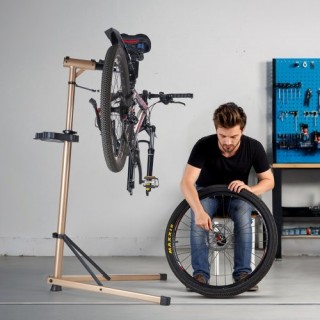 VEVOR Ρυθμιζόμενη Βάση Επισκευής Ποδηλάτου 110 lb με Δίσκο Εργαλείω...