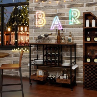 Τρόλεϊ Κουζίνας 3 Επιπέδων 108 x 40 x 91 cm COSTWAY JV11558CF Τρόλεϊ Κουζίνας 3 Επιπέδων 108 x 40 x 91 cm COSTWAY JV11558CF