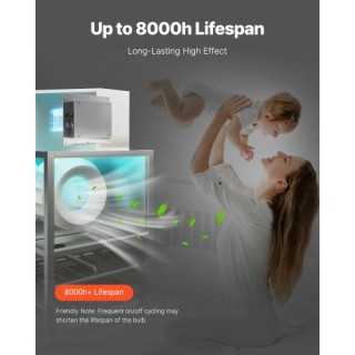 VEVOR Σύστημα Καθαρισμού Αέρα HVAC για Όλο το Σπίτι με Λάμπα 18W 9 ...