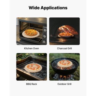 VEVOR Πέτρινη Πλάκα Πίτσας 381 mm από Κορδιερίτη με Αλουμινένια Φλο... VEVOR Πέτρινη Πλάκα Πίτσας 381 mm από Κορδιερίτη με Αλουμινένια Φλο...