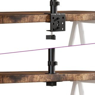 vidaXL Βάση Οθόνης Τριπλή VESA Μαύρη 75/100 χιλ. από Ατσάλι 358003