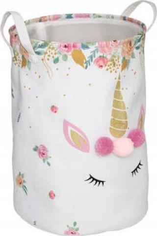 Atmosphera  Πτυσσόμενο καλάθι παιχνιδιών με πομ πον Διάμετρος 35 εκ...