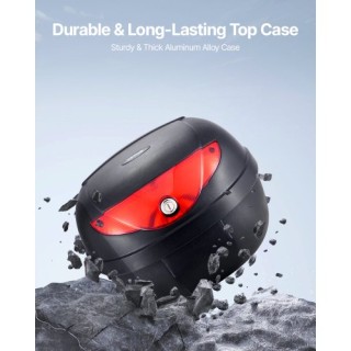 VEVOR 24L Μοτοσυκλετιστικό Κουτί Αποθήκευσης με Αντανακλαστικό Πάνε...