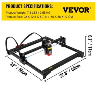 Επιτραπέζιος Χαράκτης Laser VEVOR 5.5W 16.1x15.7 EJGXJGLZDKJOC1RX1V2 Επιτραπέζιος Χαράκτης Laser VEVOR 5.5W 16.1x15.7 EJGXJGLZDKJOC1RX1V2