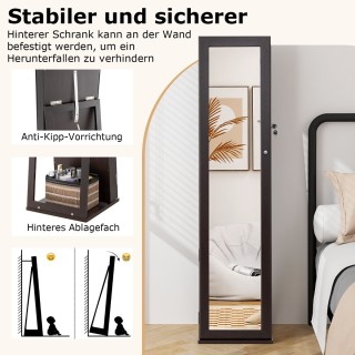 Costway Πολυτελής Καθρέφτης-Κοσμηματοθήκη με Αποθηκευτικό Χώρο και ... Costway Πολυτελής Καθρέφτης-Κοσμηματοθήκη με Αποθηκευτικό Χώρο και ...