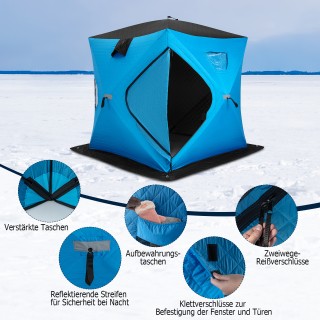 Costway Μονωμένη Πτυσσόμενη Σκηνή Ψαρέματος στον Πάγο με Επενδεδυμέ... Costway Μονωμένη Πτυσσόμενη Σκηνή Ψαρέματος στον Πάγο με Επενδεδυμέ...