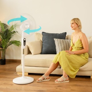 Ανεμιστήρας Δαπέδου 45W με 3 Ταχύτητες, Χρονοδιακόπτη και Ύψος έως ... Ανεμιστήρας Δαπέδου 45W με 3 Ταχύτητες, Χρονοδιακόπτη και Ύψος έως ...