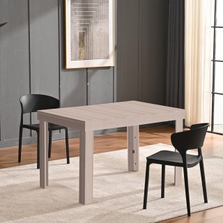 Επεκτεινόμενο Τραπέζι Φαγητού έως 6 Θέσεις 80 x 76 x 120-200cm Δρυς...