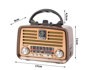 Φορητό Ρετρό Ραδιόφωνο Κουζίνας με FM/AM, Bluetooth, USB & Επαναφορ... Φορητό Ρετρό Ραδιόφωνο Κουζίνας με FM/AM, Bluetooth, USB & Επαναφορ...