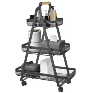 BAKAJI Πολυχρηστικό Καρότσι Αισθητικού με Ρόδες, Καροτσάκι Αποθήκε... BAKAJI Πολυχρηστικό Καρότσι Αισθητικού με Ρόδες, Καροτσάκι Αποθήκε...