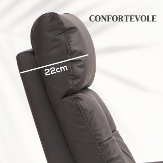 Ανακλινόμενη  Πολυθρόνα με 8 Σημεία Μασάζ και Θέρμανση, 2 Τηλεχειρι...