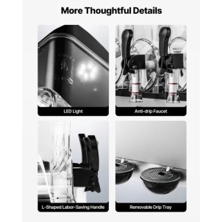 VEVOR Εμπορική Μηχανή Γρανίτας 15Lx3 Δεξαμενές CGXXRJX315LS56A98V2