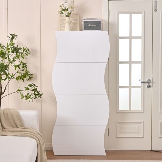 Shally Dogan  Παπουτσοθήκη Εισόδου σε Γυαλιστερό Ξύλο ONDE 4 Πόρτες...