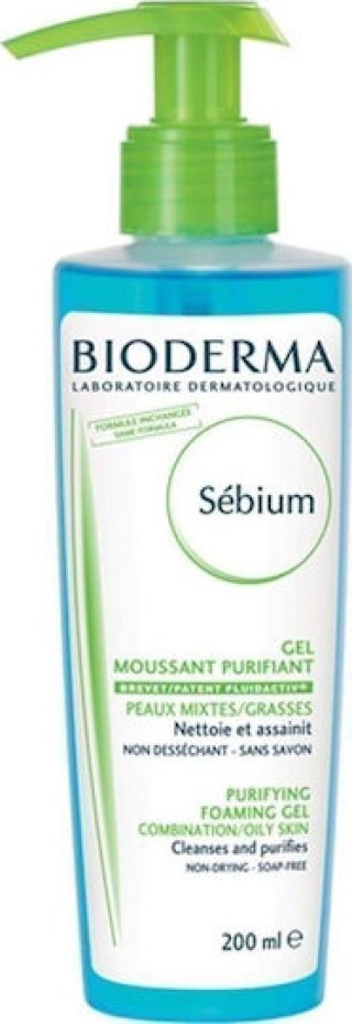 Bioderma Sebium Gel Καθαρισμού Προσώπου για Ακνεϊκές Επιδερμίδες 20... Bioderma Sebium Gel Καθαρισμού Προσώπου για Ακνεϊκές Επιδερμίδες 20...