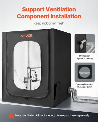 VEVOR Αδιάβροχη Σκηνή 3D Εκτυπωτή με LED Φωτισμό 3DDYJZRTWQWTUY5RY0...