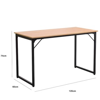 BAKAJI Γραφείο Υπολογιστή 120 x 60 x 74 cm Ξύλο Μέταλλο Σπίτι Γραφ... BAKAJI Γραφείο Υπολογιστή 120 x 60 x 74 cm Ξύλο Μέταλλο Σπίτι Γραφ...