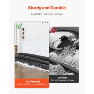 VEVOR Σετ 4 Απορροφητικοί Σάκοι Πλημμυρών, 1530 x 210 χιλ., Ενεργοπ...