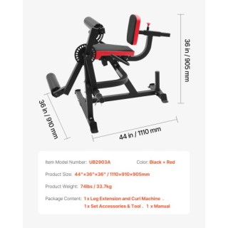 VEVOR Πολυμηχάνημα Γυμναστικής Ποδιών με Επέκταση και Κάμψη ZSTJJBK... VEVOR Πολυμηχάνημα Γυμναστικής Ποδιών με Επέκταση και Κάμψη ZSTJJBK...