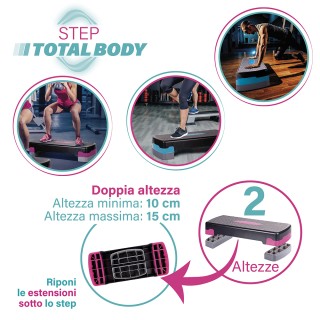 Galileo Σκάλα γυμναστικής διπλής ύψους 68x28 εκ. FitLover 5909930 Τ...