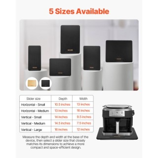 VEVOR Μαύρος Συρόμενος Δίσκος 13 x 16 ιντσών για Καφετιέρα CFSBHK13... VEVOR Μαύρος Συρόμενος Δίσκος 13 x 16 ιντσών για Καφετιέρα CFSBHK13...