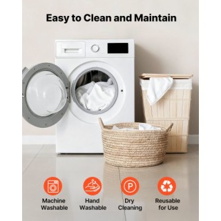 VEVOR 6-Δαχτυλοειδής Τραπεζομάντηλο για Ορθογώνιο 8FT σε Λευκό Χρώμ... VEVOR 6-Δαχτυλοειδής Τραπεζομάντηλο για Ορθογώνιο 8FT σε Λευκό Χρώμ...