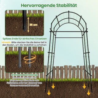 Costway Γεωργικό Καφασωτό Κήπου με Επίστρωση PE για Αναρριχώμενα Φ... Costway Γεωργικό Καφασωτό Κήπου με Επίστρωση PE για Αναρριχώμενα Φ...