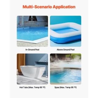 VEVOR Επαναφορτιζόμενη Σκούπα Πισίνας 26 GPM με Επέκταση Πόλου LDSC... VEVOR Επαναφορτιζόμενη Σκούπα Πισίνας 26 GPM με Επέκταση Πόλου LDSC...