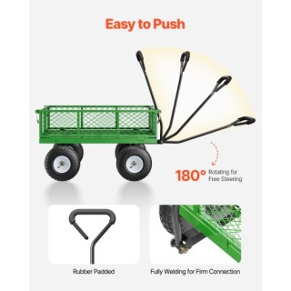 VEVOR Ατσάλινο Καρότσι Κήπου 680lb Βαρέως Τύπου με Ρόδες 10in ZXHYT... VEVOR Ατσάλινο Καρότσι Κήπου 680lb Βαρέως Τύπου με Ρόδες 10in ZXHYT...
