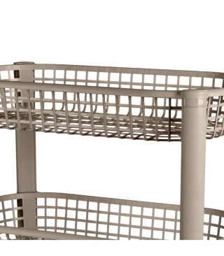 Καρότσι Κουζίνας 3 Επιπέδων 59 x 46,5 x 26 cm Γκρι Ανοιχτό Urban Li... Καρότσι Κουζίνας 3 Επιπέδων 59 x 46,5 x 26 cm Γκρι Ανοιχτό Urban Li...