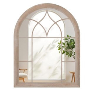 Costway Μεταλλικός Καθρέπτης Κήπου σε Σχήμα Αψίδας 69 x 88,5 x 3,5 ...