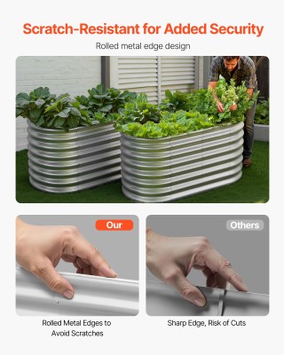 VEVOR Οβάλ Μεταλλικό Υπερυψωμένο Κρεβάτι Κήπου 1.2x0.6x0.6m για Λαχ... VEVOR Οβάλ Μεταλλικό Υπερυψωμένο Κρεβάτι Κήπου 1.2x0.6x0.6m για Λαχ...