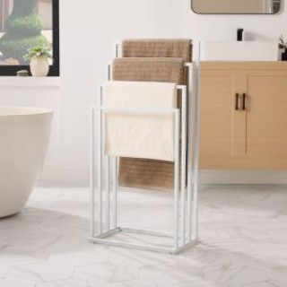 Hurtmeblowy Βάση για πετσέτες με 4 μπάρες - λευκή 2818-1