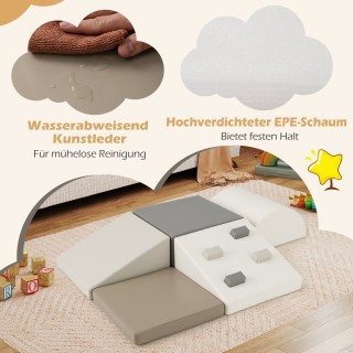 Costway Σετ 6 Αφρώδους Αναρρίχησης Εσωτερικού Χώρου για Παιδιά Διασ...