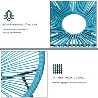 BAKAJI Σετ Βεράντας από Πολυρατάν με 2 Καρέκλες και 1 Τραπέζι για Κ... BAKAJI Σετ Βεράντας από Πολυρατάν με 2 Καρέκλες και 1 Τραπέζι για Κ...