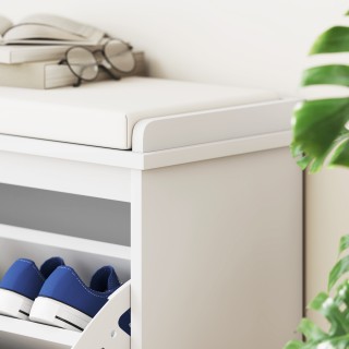 HOMCOM Πενταπλή Παπουτσοθήκη με Εσωτερικό Ράφι, από Ξύλο και Ύφασμα... HOMCOM Πενταπλή Παπουτσοθήκη με Εσωτερικό Ράφι, από Ξύλο και Ύφασμα...