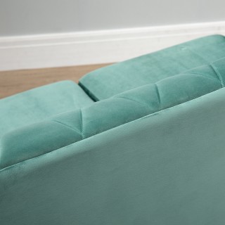 Διθέσιος καναπές Homcom σε αφρώδες καουτσούκ και πράσινο βελούδο Vi... Διθέσιος καναπές Homcom σε αφρώδες καουτσούκ και πράσινο βελούδο Vi...