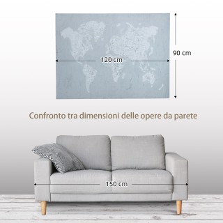 Εκτύπωση καμβά ξύλου πεύκου HOMCOM 120x90cm για σπίτι και γραφείο, ... Εκτύπωση καμβά ξύλου πεύκου HOMCOM 120x90cm για σπίτι και γραφείο, ...