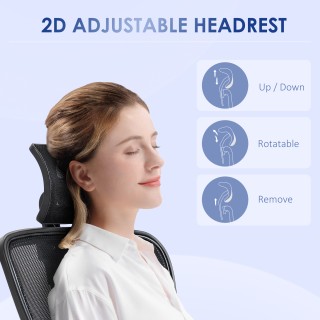 Εργονομική καρέκλα γραφείου Vinsetto με ρυθμιζόμενο ύψος, οσφυϊκή υ... Εργονομική καρέκλα γραφείου Vinsetto με ρυθμιζόμενο ύψος, οσφυϊκή υ...