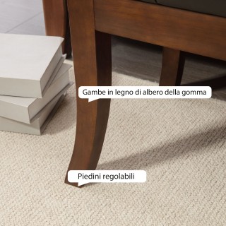 HOMCOM Επενδυμένος πάγκος στο κάτω μέρος του κρεβατιού με σχέδιο κο...