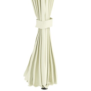 Outsunny Garden Gazebo 3,95x2,95m με διπλή οροφή, τοίχους από πολυε... Outsunny Garden Gazebo 3,95x2,95m με διπλή οροφή, τοίχους από πολυε...