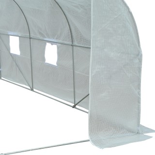 Θερμοκήπιο Outsunny Outdoor Tunnel με παράθυρα 6 Mesh, Metal and PE... Θερμοκήπιο Outsunny Outdoor Tunnel με παράθυρα 6 Mesh, Metal and PE...